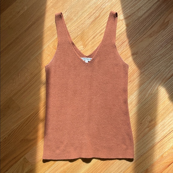 Elizabeth and James Rust Knit Tank Top - Picture 1 of 5